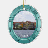 Curacao Porthole Keramisch Ornament (Links)