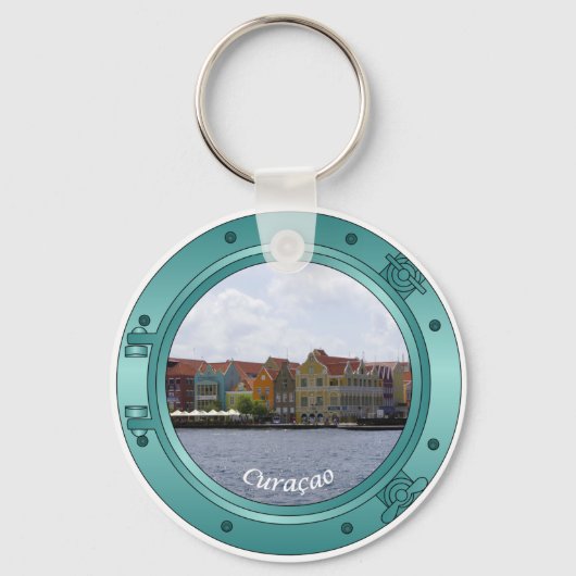 Curacao Porthole Sleutelhanger (Voorkant)