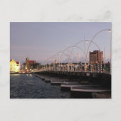 Curaçao Queen Emma Pontoon Bridge in Dusk Briefkaart (Voorkant)