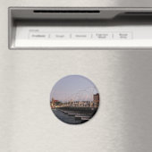 Curaçao Queen Emma Pontoon Bridge in Dusk Magneet (Insitu (Vaatwasser))