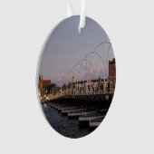 Curaçao Queen Emma Pontoon Bridge in Dusk Ornament (voorkant)