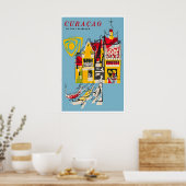 Curaçao Reisposter Caribische Poster Print (Keuken)