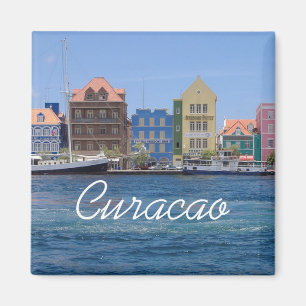 Curaçao Reizen Foto Kustkoelkast Magneten