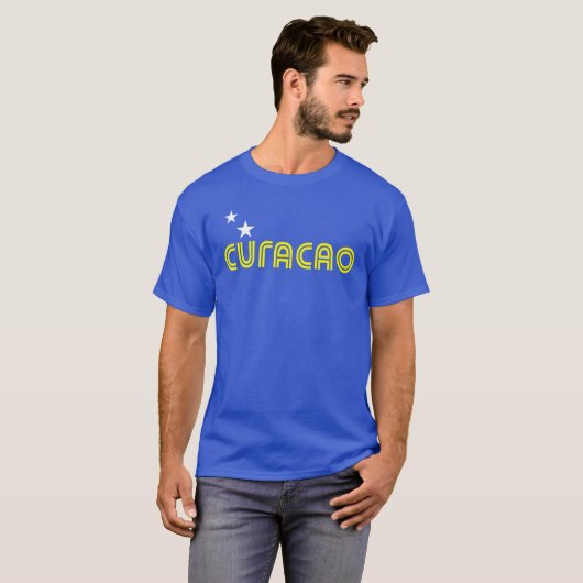 Curacao Retro T-shirt (Voorkant volledig)