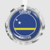Curaçao Round Emblem Ornament (achterkant)