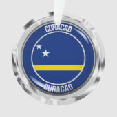 Curaçao Round Emblem Ornament (voorkant)