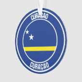 Curaçao Round Emblem Ornament (voorkant)