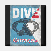 Curaçao  scuba duikmasker magneet (Voorkant)
