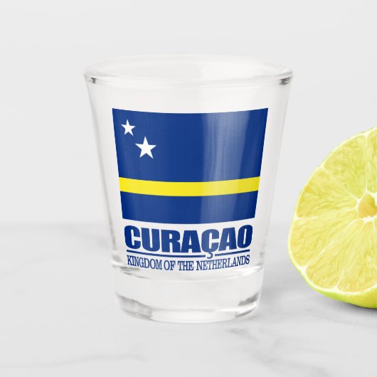 Curacao Shot Glas (Voorkant)