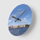 Curaçao Skyline Clock Ronde Klok (Hoek)