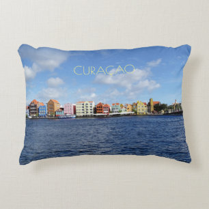 Curaçao Skyline w/out-tekst (aanpasbaar) Accent Kussen