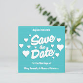 Curaçao sparen de Datum Hartenuitnodiging Save The Date (Staand voorkant)