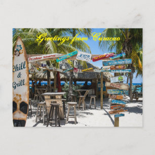 Curacao Strand Ansichtkaart Briefkaart