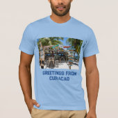 Curaçao-strand T-shirt (Voorkant)