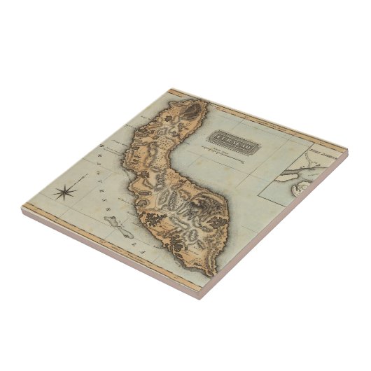 Curaçao Tegeltje (Zijkant)