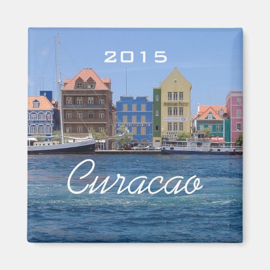 Curacao Travel Seaside Koelkast Magnet Verander Ja (Voorkant)