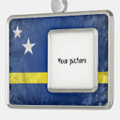 Curacao Verzilverd Omlijst Ornament (Links)