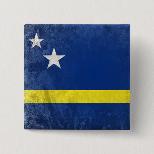 Curacao Vierkante Button 5,1 Cm