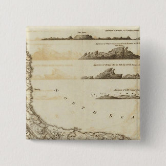 Curaçao Vierkante Button 5,1 Cm