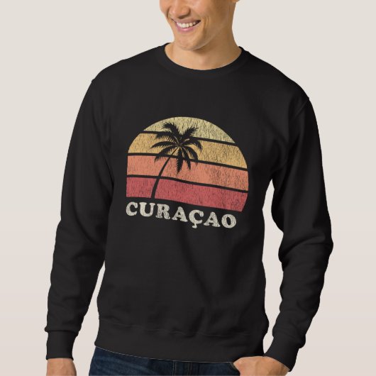 Curaçao Vintage 70s Retro Throwback Trui (Voorkant)