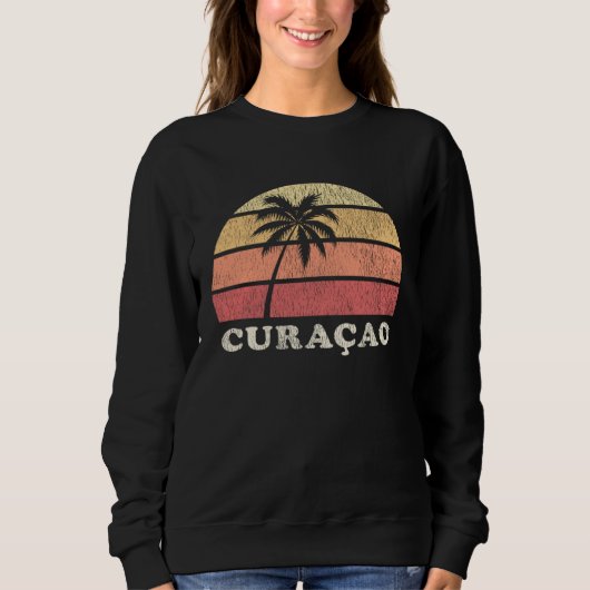 Curaçao Vintage 70s Retro Throwback Trui (Voorkant)