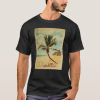 Curacao Vintage Travel T-shirt - strand
