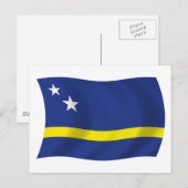 Curaçao Vlag Ansichtkaart Briefkaart (Voorkant / Achterkant)