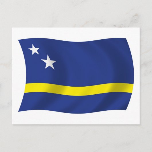 Curaçao Vlag Ansichtkaart Briefkaart (Voorkant)