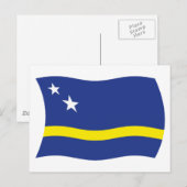 Curaçao Vlag Ansichtkaart Briefkaart (Voorkant / Achterkant)