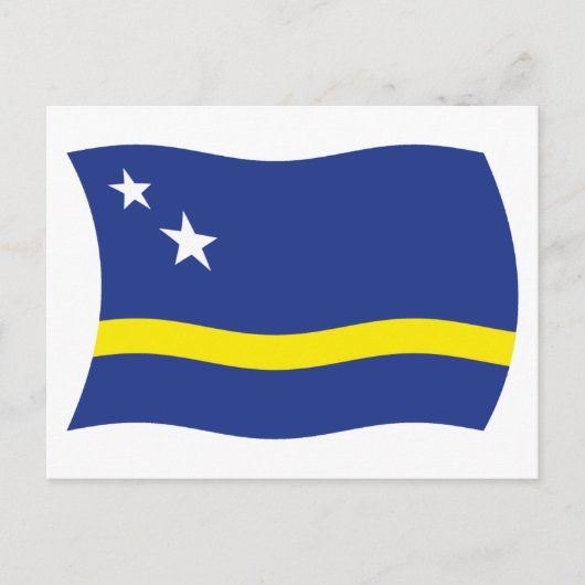 Curaçao Vlag Ansichtkaart Briefkaart (Voorkant)