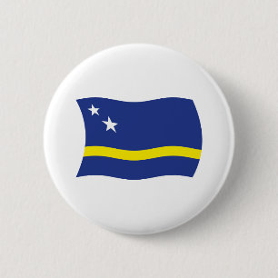 Curaçao Vlag Knop Ronde Button 5,7 Cm