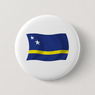 Curaçao Vlag Knop Ronde Button 5,7 Cm