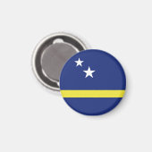 Curaçao vlag magneet (Voorkant / Achterkant)