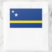 Curaçao-vlag, Nederland/Nederlands Rechthoekige Sticker (Tas)