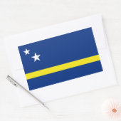 Curaçao-vlag, Nederland/Nederlands Rechthoekige Sticker (Envelop)