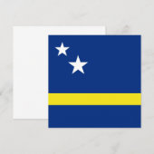 Curaçao Vlag Uitnodiging (Voorkant / Achterkant)