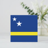 Curaçao Vlag Uitnodiging (Staand voorkant)