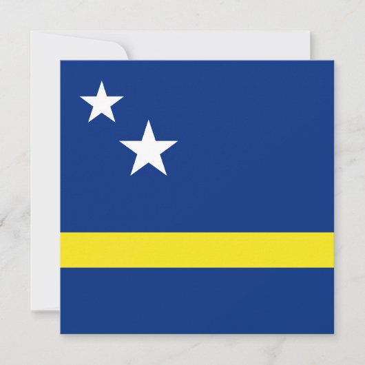 Curaçao Vlag Uitnodiging (Voorkant)