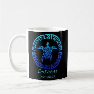 Curacao West Indies  Retro Tribal Turtle VA Koffiemok