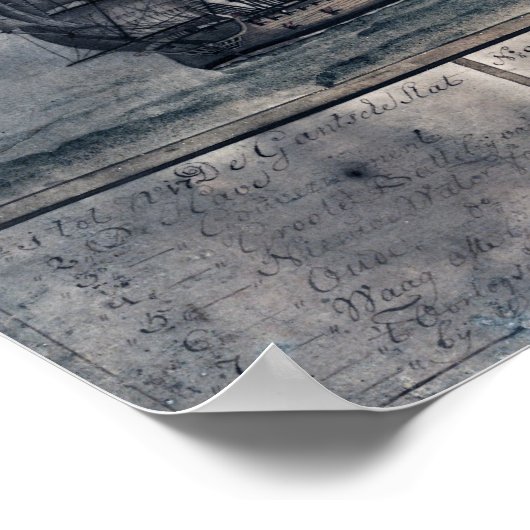 CuracaoPanoramic MapCuracao, Nederland Poster (Hoek)