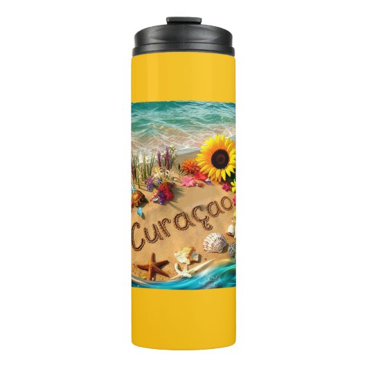 Curaçaose strand thermosbeker (Voorkant)