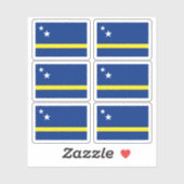 Curaçaose vlag sticker (Vel)