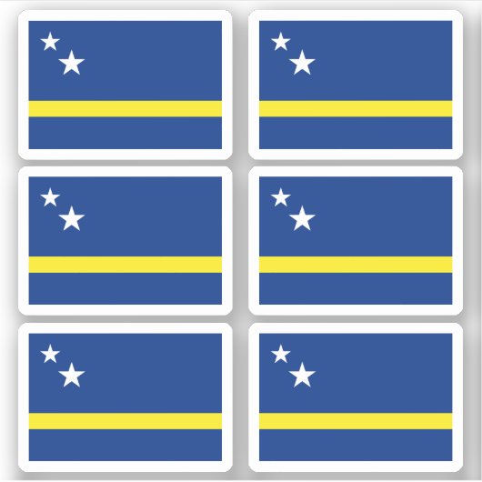 Curaçaose vlag sticker (Voorkant)
