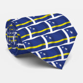 Curaçaose vlag stropdas (Opgerold)