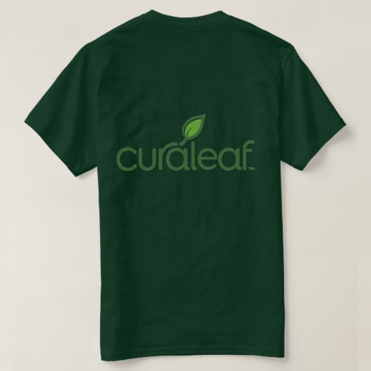 Curaleaf Dark Green T-Shirt (Design achterkant)