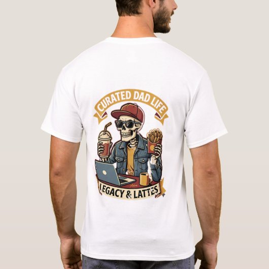 Curated Dad Life T-shirt (Achterkant)