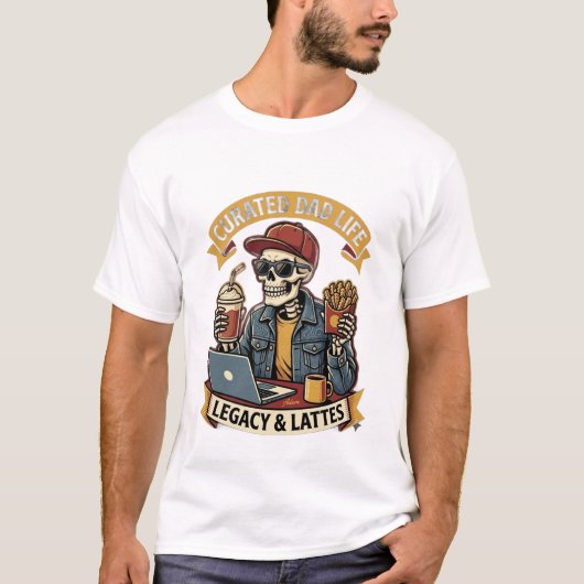 Curated Dad Life T-shirt (Voorkant)