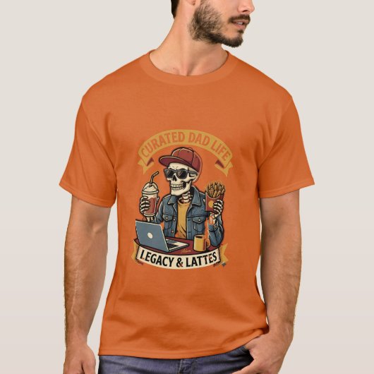 Curated Dad Life T-shirt (Voorkant)
