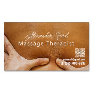 Curated Massage Therapeut Fotobedrijf Magnetisch Visitekaartje
