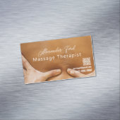 Curated Massage Therapeut Fotobedrijf Magnetisch Visitekaartje (Voorbeeld)